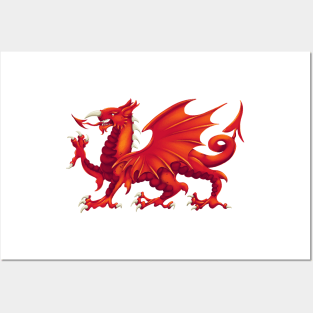 Welsh Dragon - Y Ddraig Goch Posters and Art